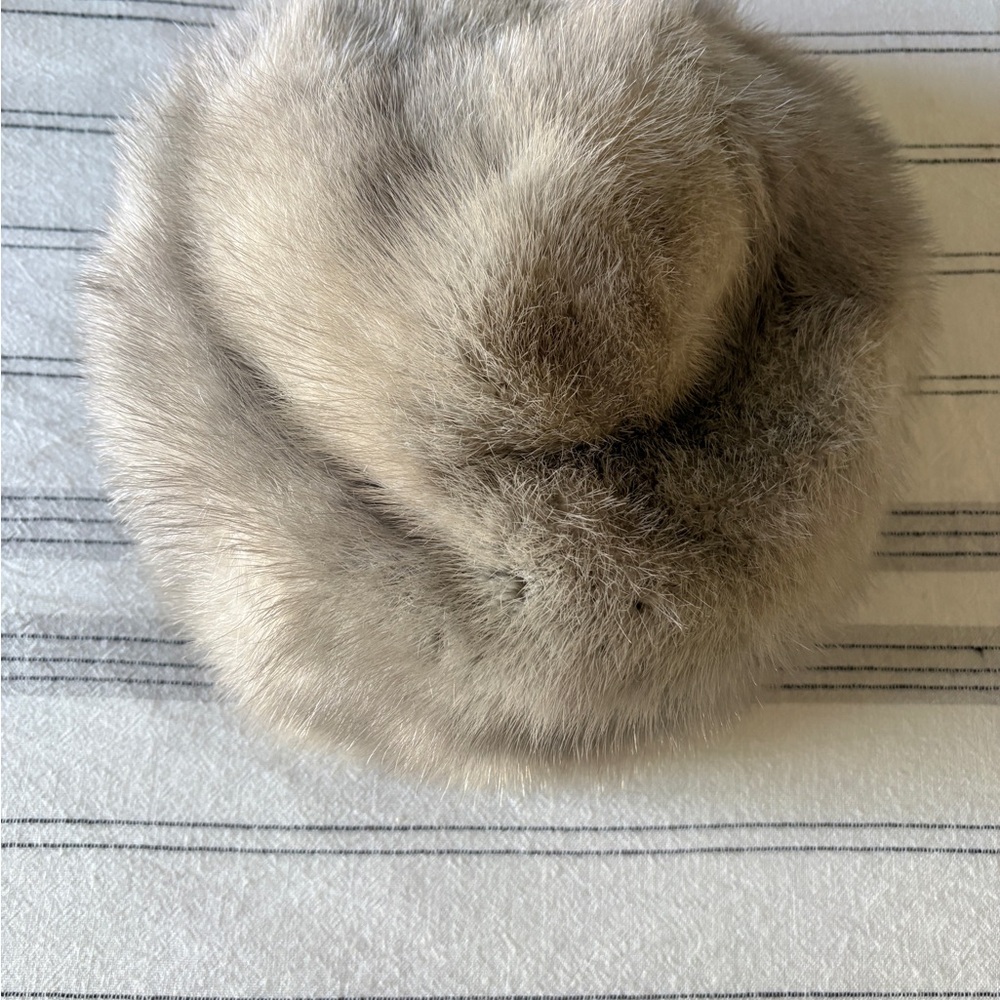 Elegant Gray Fur Hat